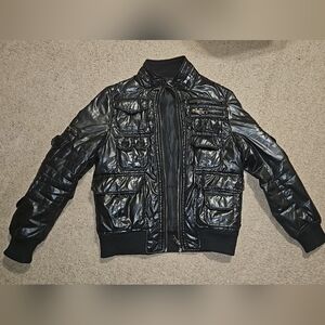 Dolce & Gabbana Shiny Black Puffer Jacket